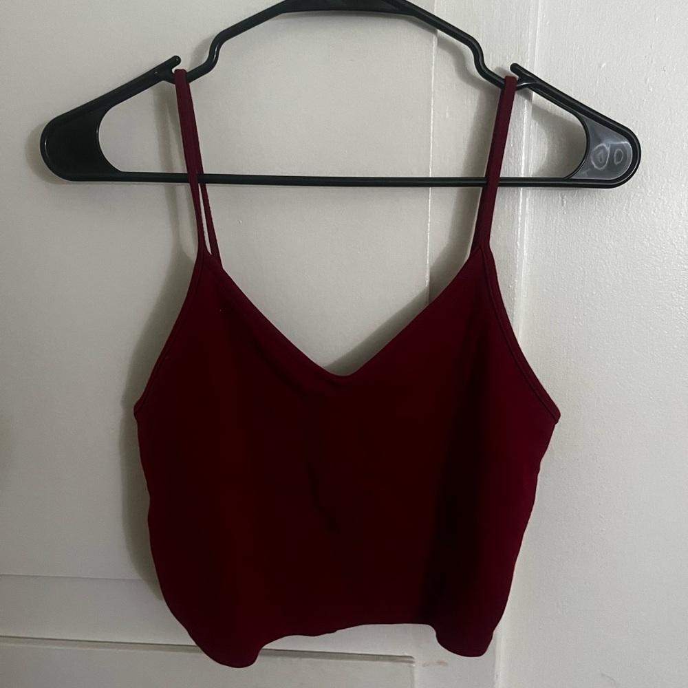 Forever 21 Deep Red Crop Top